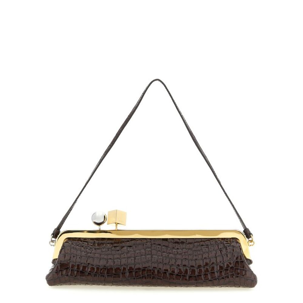 Jacquemus Brown Goatskin Clutch Women's Bag